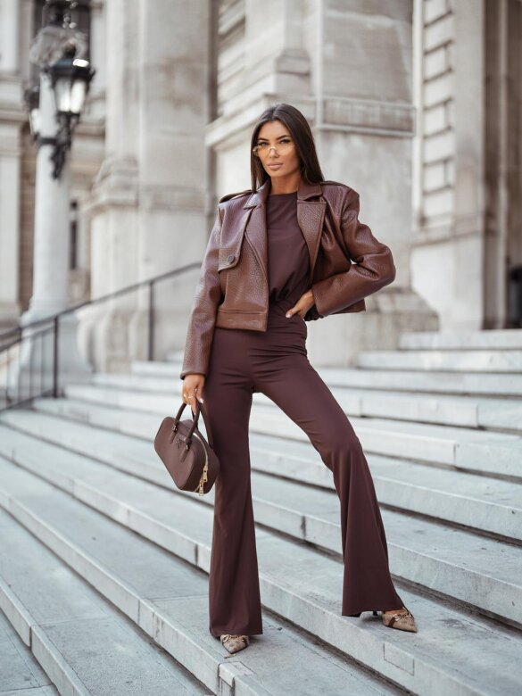 Legginsy Monn czekoladowe 