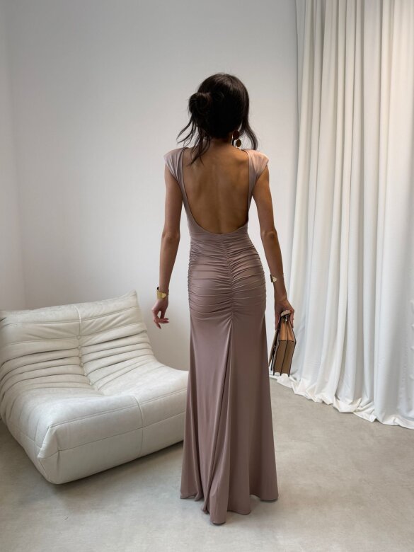 Dress Olivia maxi beige