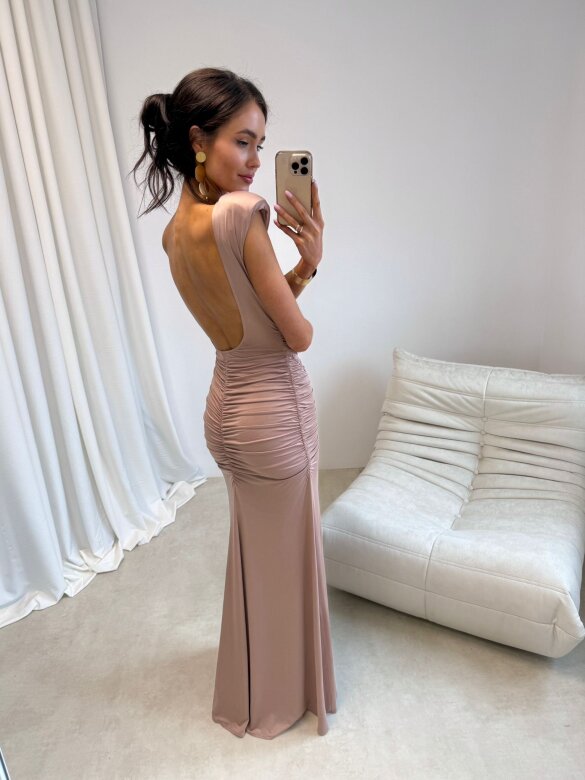 Dress Olivia maxi beige