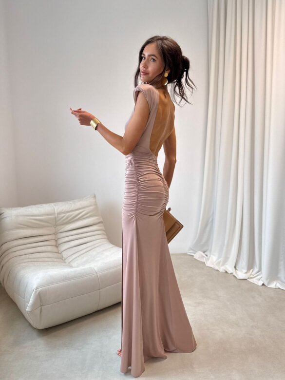 Dress Olivia maxi beige