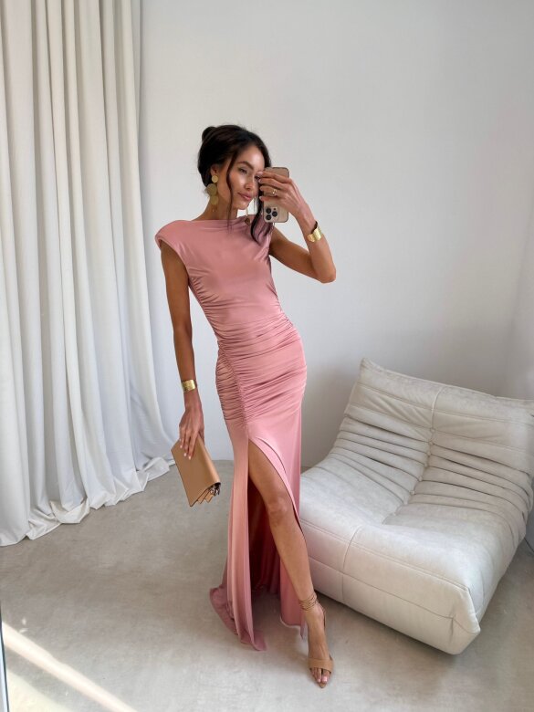 Dress Olivia maxi powder