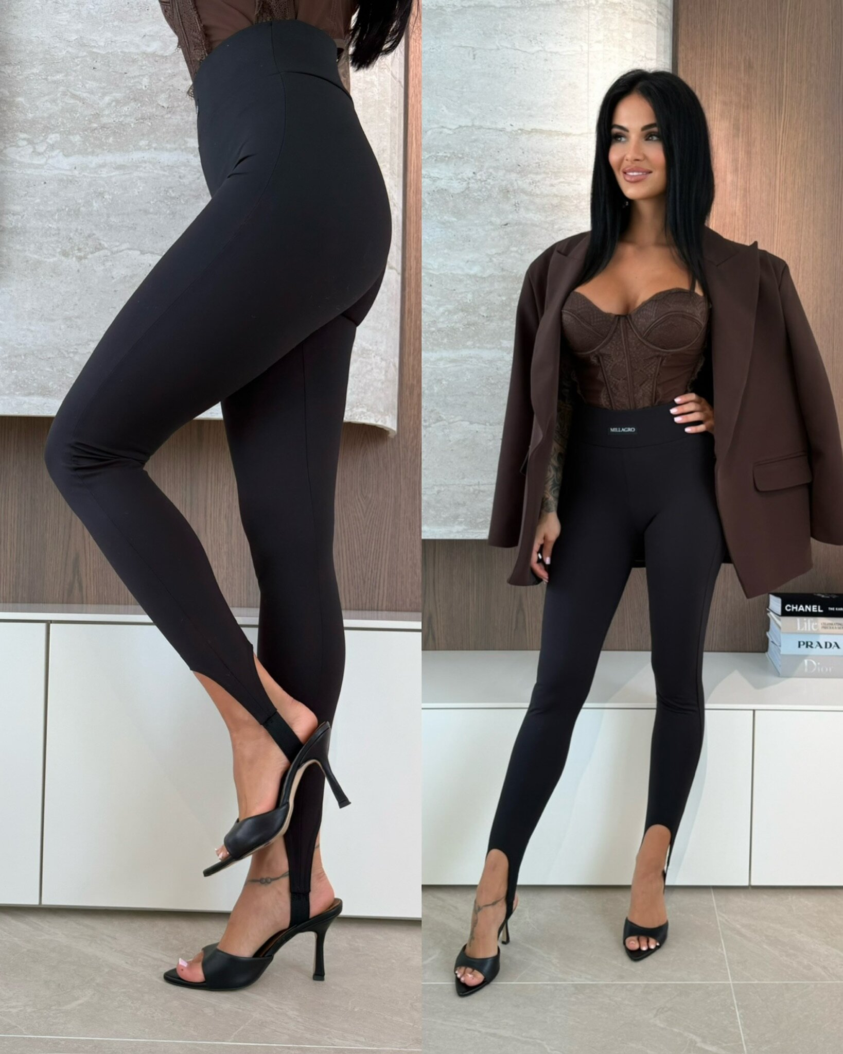 Legginsy Ariss czarne 