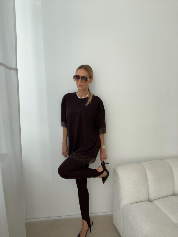 Legginsy Olive czekoladowe 