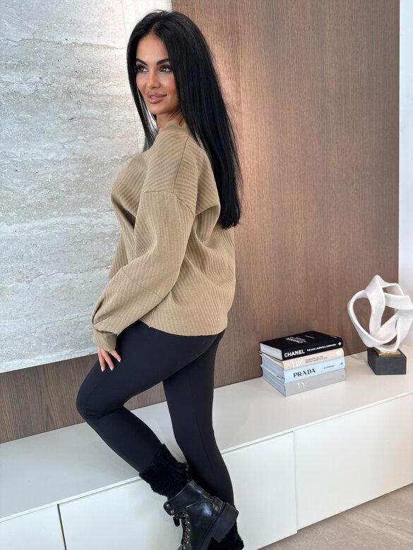 Sweter Make It Better brązowy 