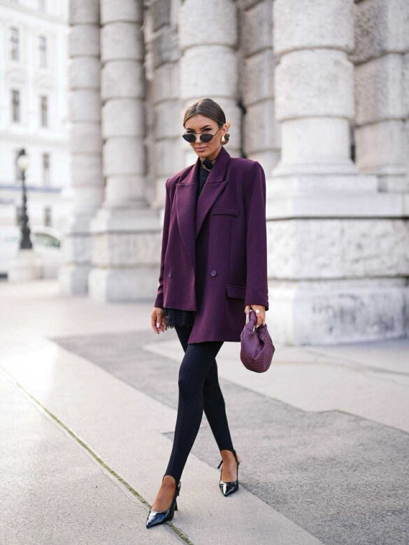 Marynarka Florii bordowa 