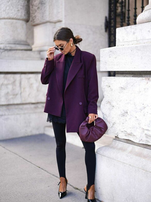 Marynarka Florii bordowa 