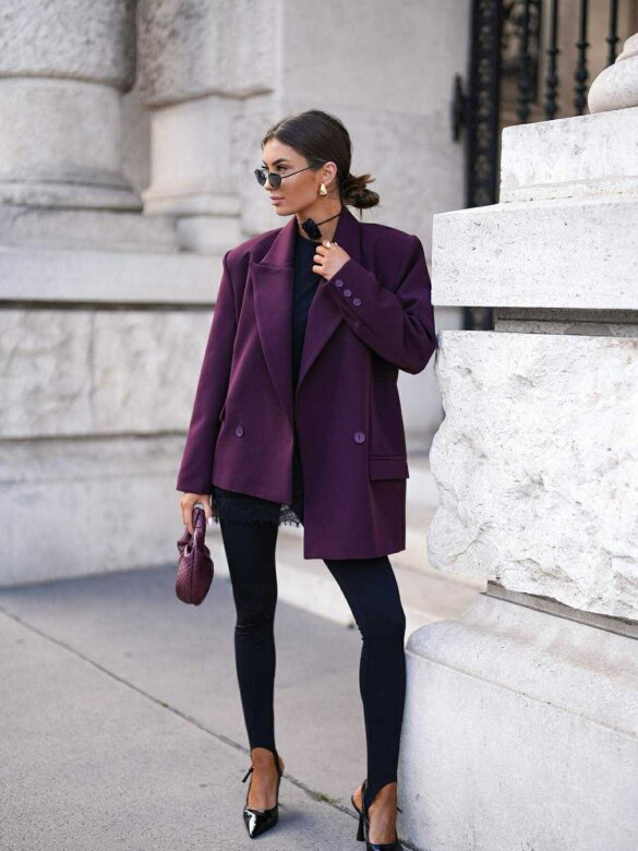 Marynarka Florii bordowa 