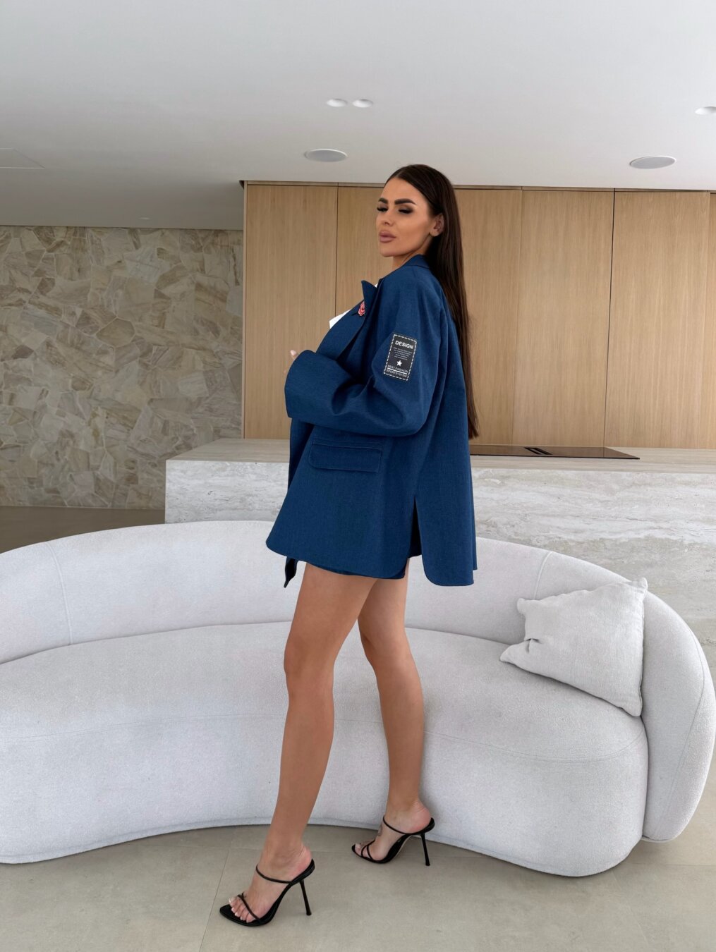 Marynarka Lirra jeans granatowa 5