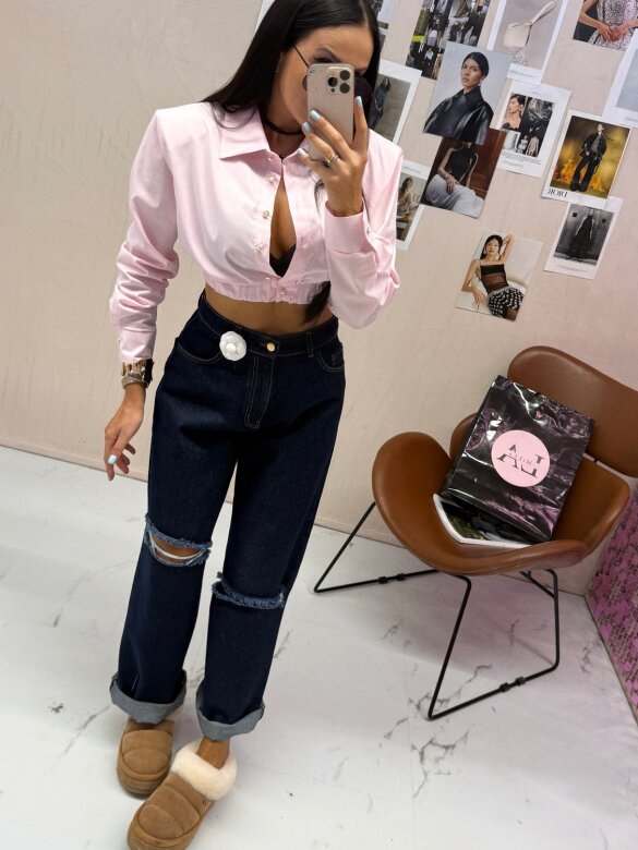 Koszula Sierra short pudrowa