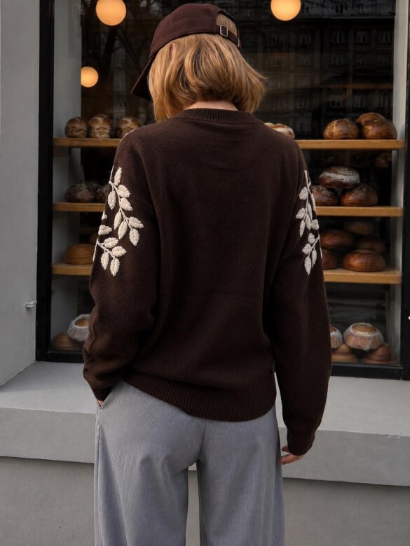 Sweater Leaves chocolate