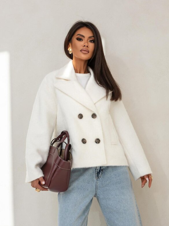 Kurtka Melania short ecru