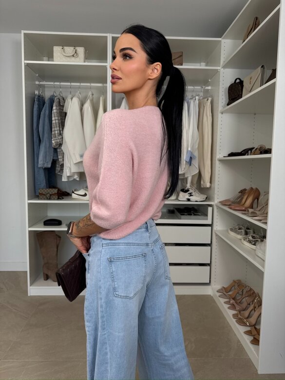 Sweter Essenze 27% baby alpaka pudrowy