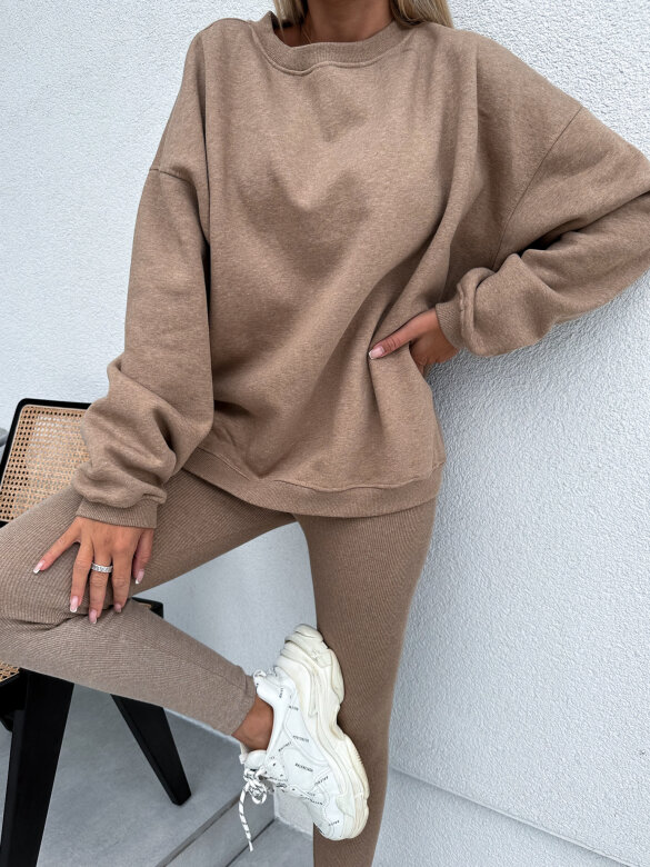 Komplet Queen Of Streetwear karmelowy