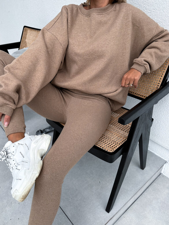 Komplet Queen Of Streetwear karmelowy