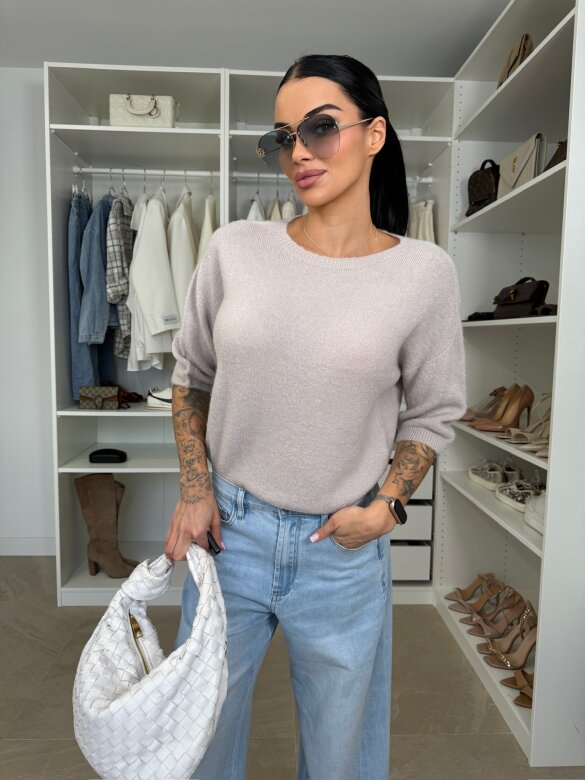 Sweter Essenze 27% baby alpaka beżowy 