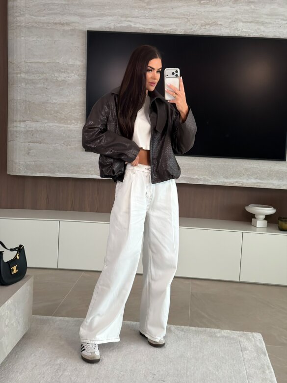 Spodnie Ballsi jeans śmietankowe