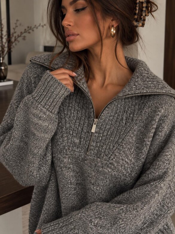Sweter Marget szary