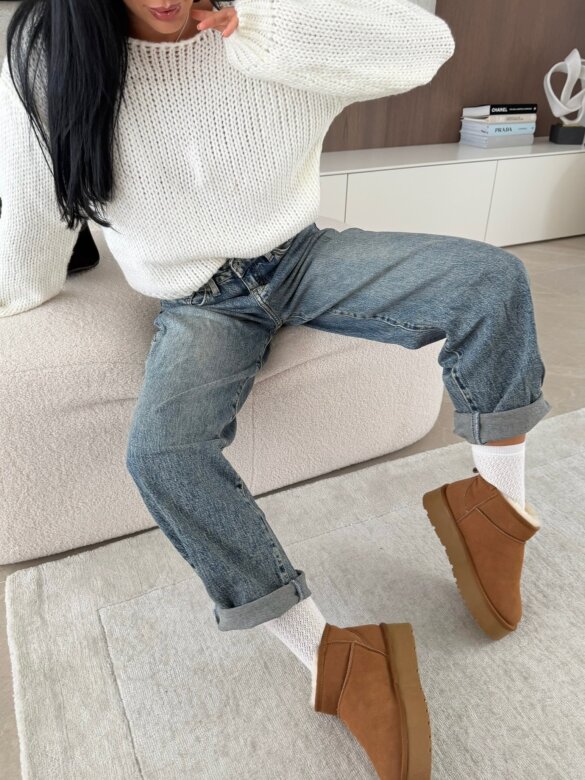 Spodnie Avrie jeans niebieskie