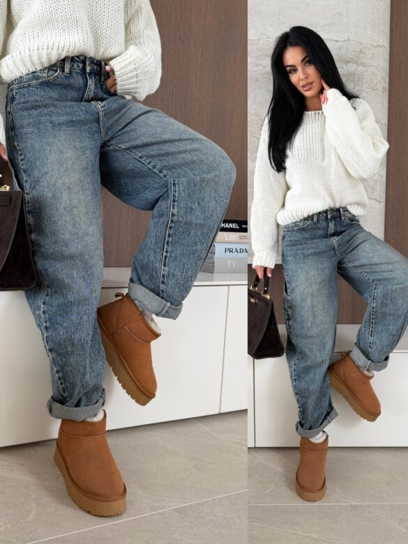 Spodnie Avrie jeans niebieskie