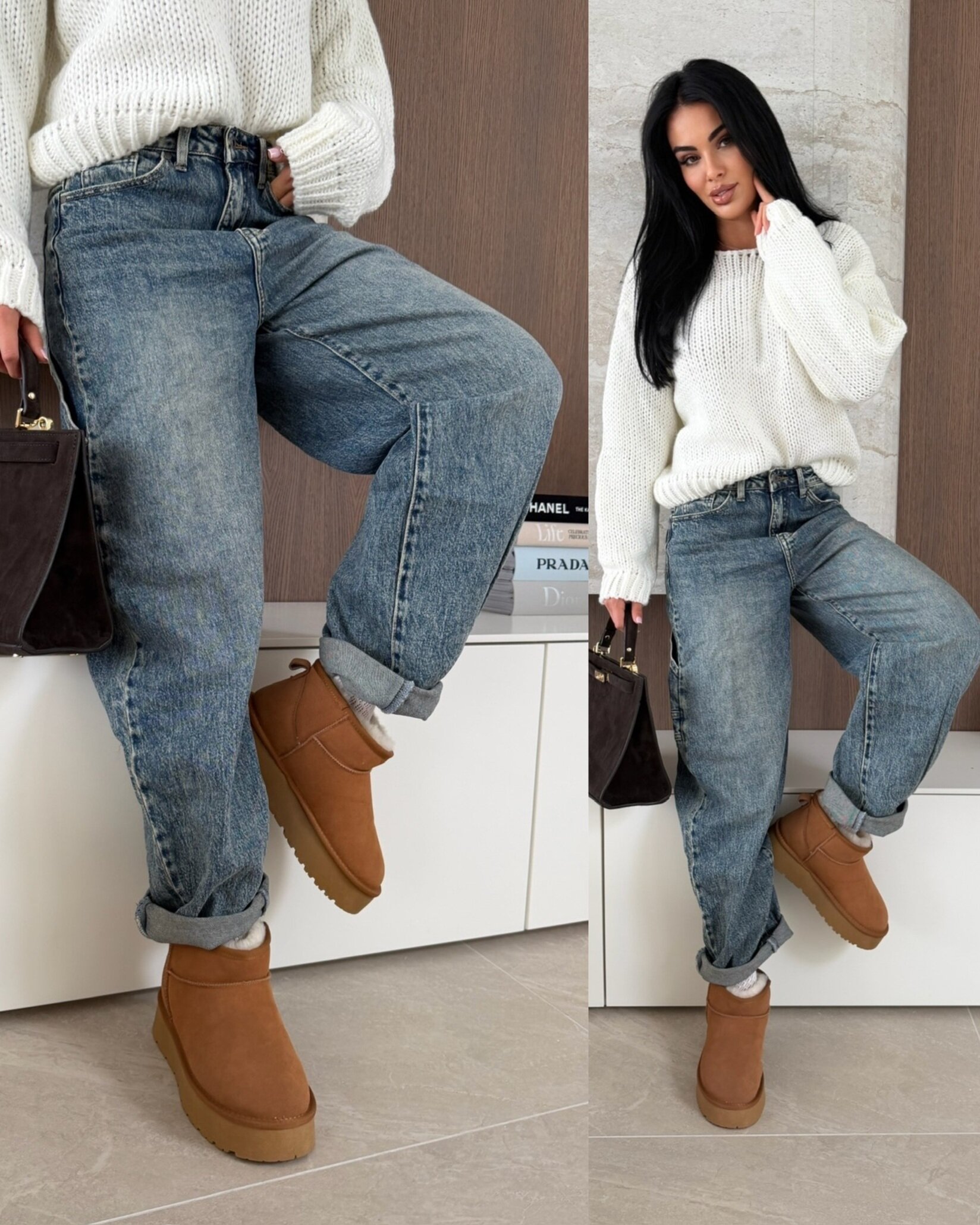 Spodnie Avrie jeans niebieskie