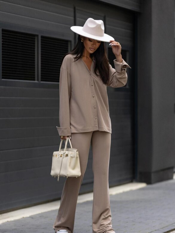 Koszula Aldo elegant karmelowa 