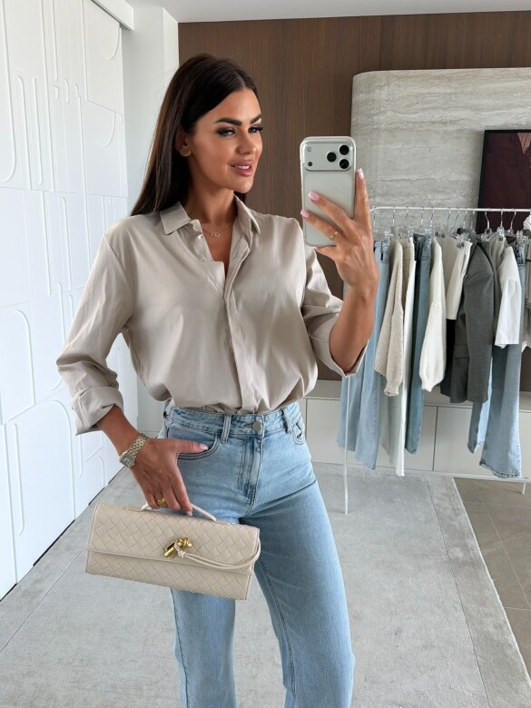 Koszula Finessa long beżowa