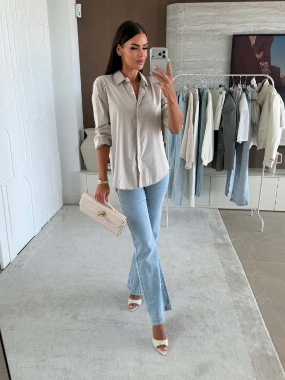 Koszula Finessa long beżowa