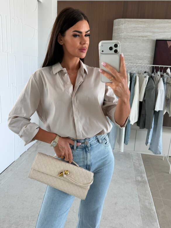 Koszula Finessa long beżowa