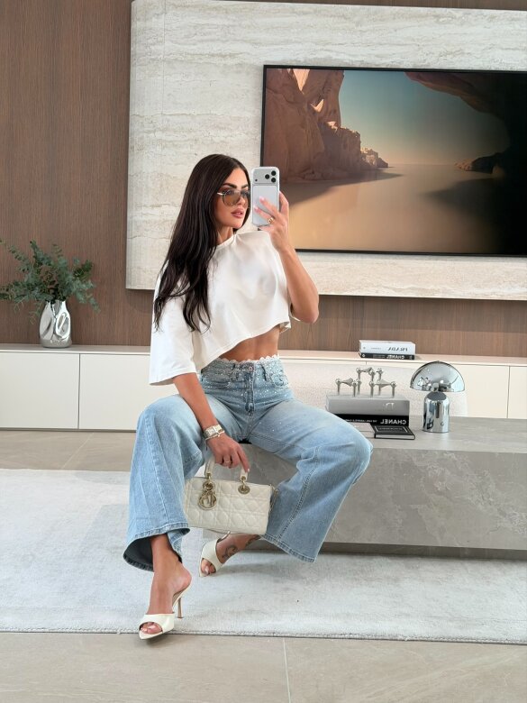 Spodnie Luisso jeans jasnoniebieskie 