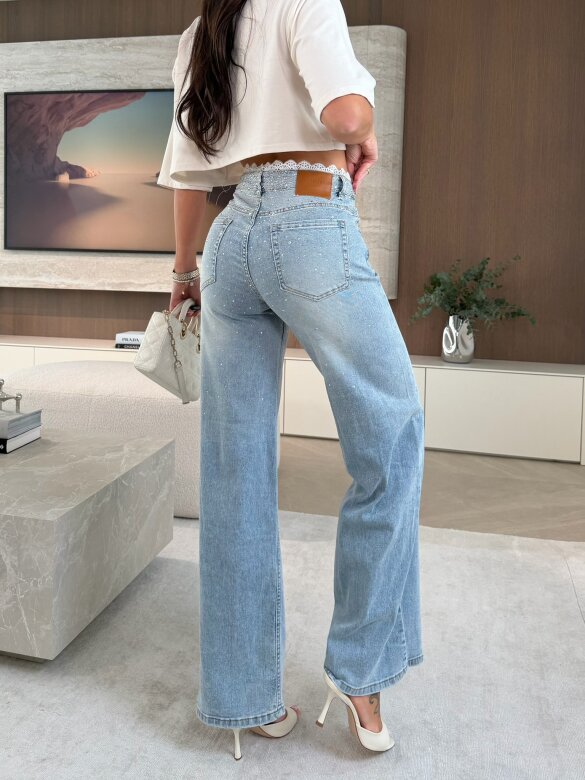 Spodnie Luisso jeans jasnoniebieskie 