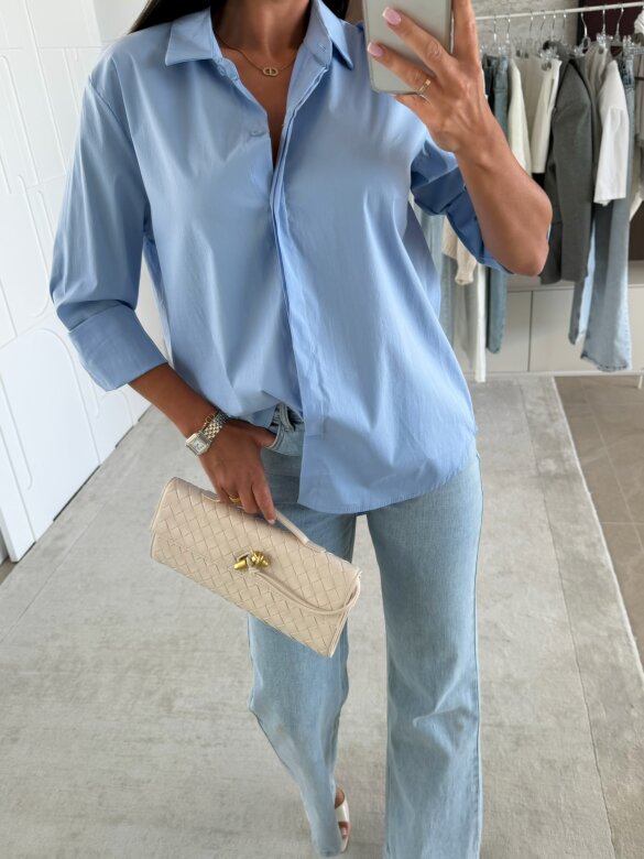 Koszula Finessa long niebieska 