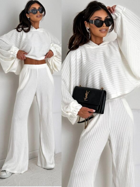 Komplet 2w1 Tiff biały 