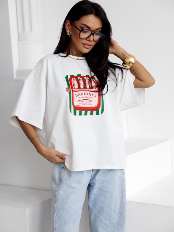 T-shirt Sandii biały 