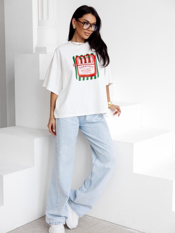 T-shirt Sandii biały 