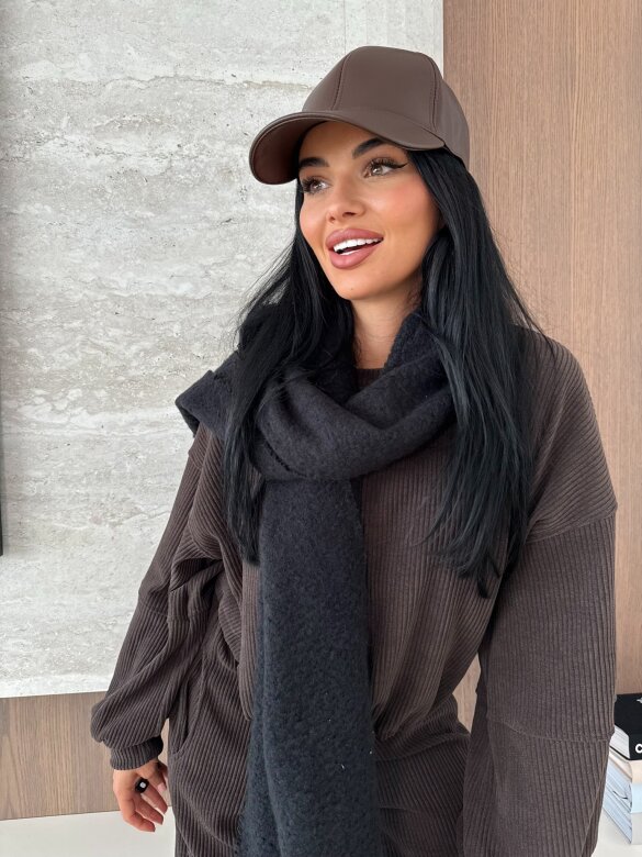 Cap Gabrisse eco leather chocolate