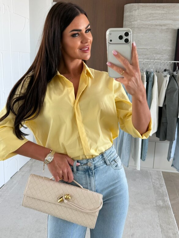 Koszula Finessa long żółta 