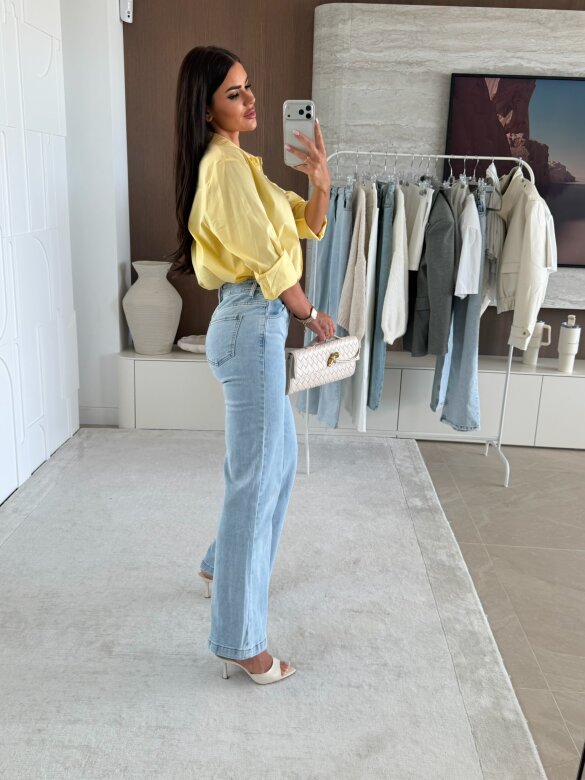 Koszula Finessa long żółta 