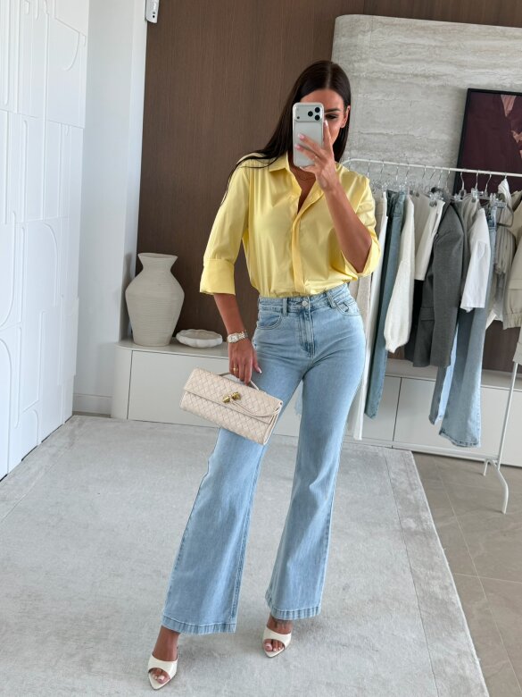 Koszula Finessa long żółta 