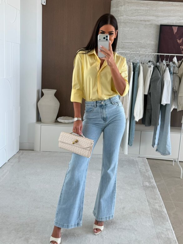 Koszula Finessa long żółta 