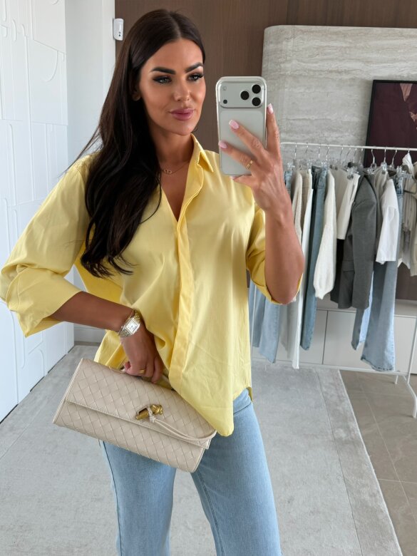 Koszula Finessa long żółta 