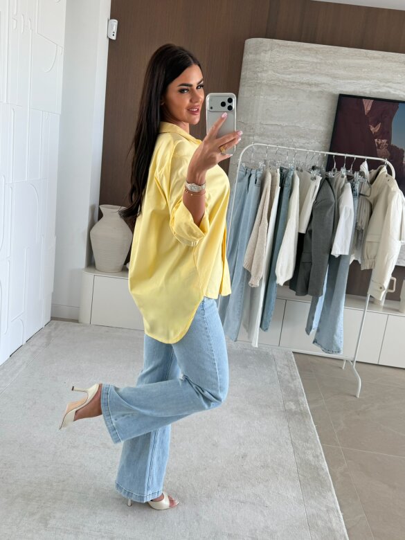 Koszula Finessa long żółta 