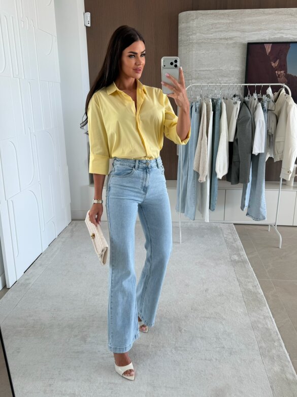 Koszula Finessa long żółta 