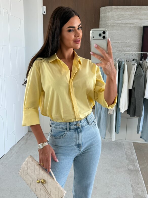 Koszula Finessa long żółta 