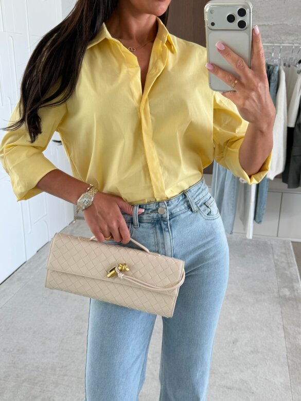 Koszula Finessa long żółta 