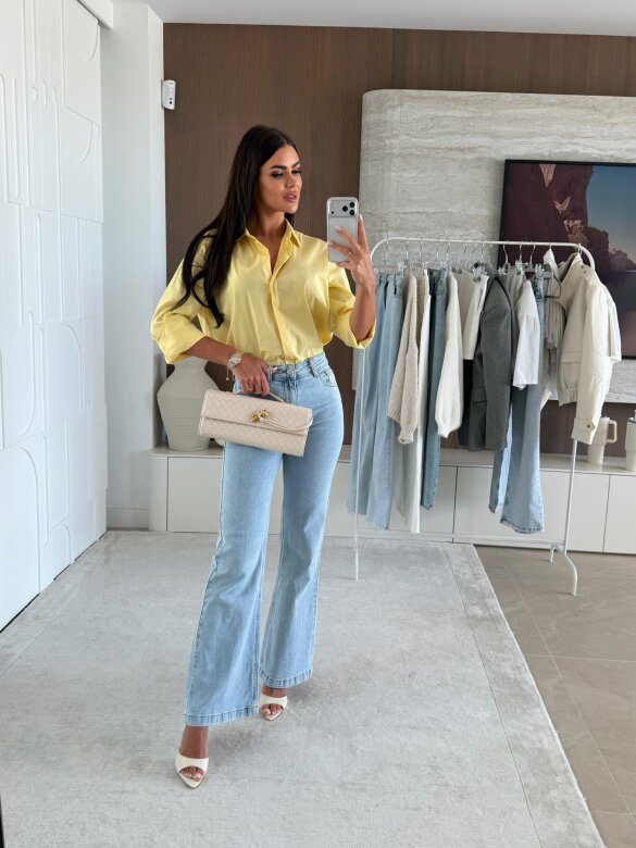 Koszula Finessa long żółta 