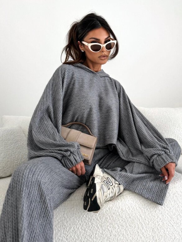 Komplet 2w1 Tiff szary 