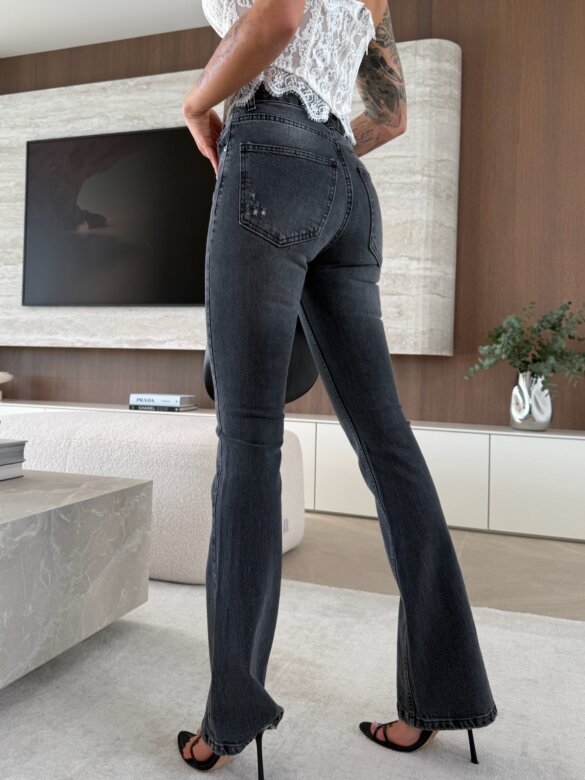 Spodnie Minso jeans ciemnoszare 