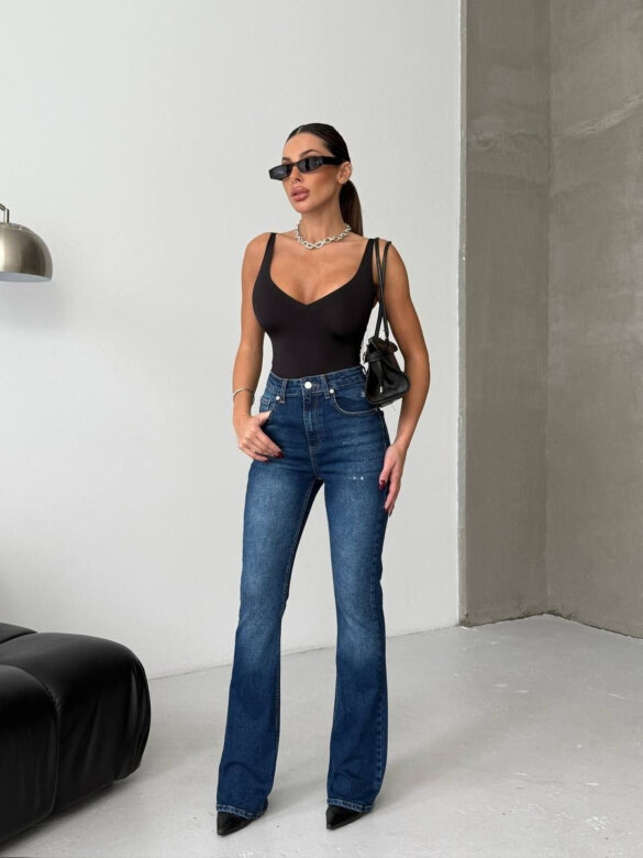 Spodnie Minso jeans niebieskie 