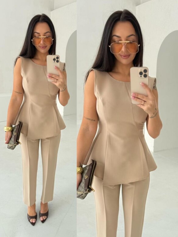 Bluzka Bissio beżowa 