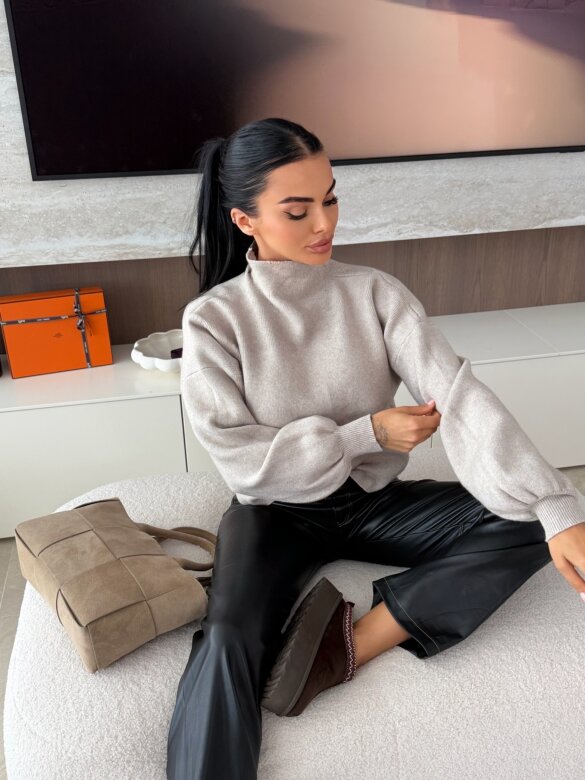 Spodnie Candris eko skóra czarne